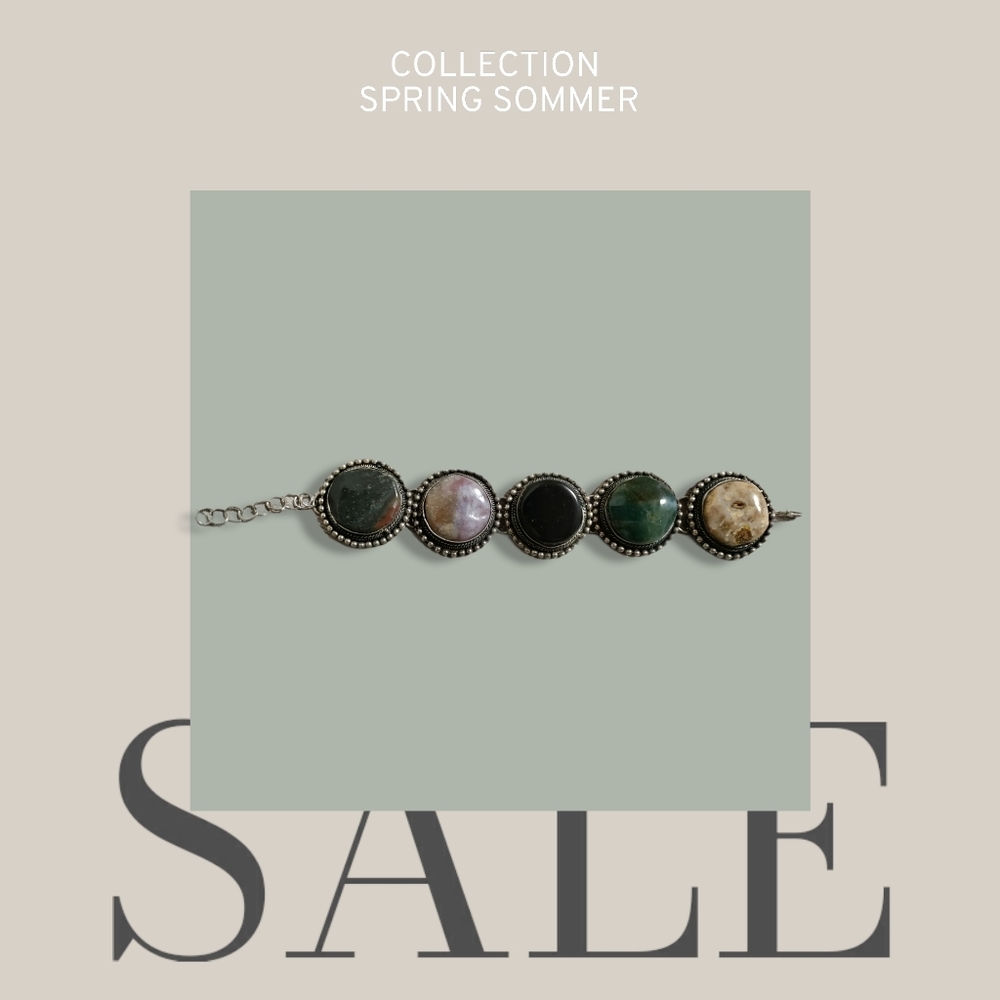 Vintage stone bracelet